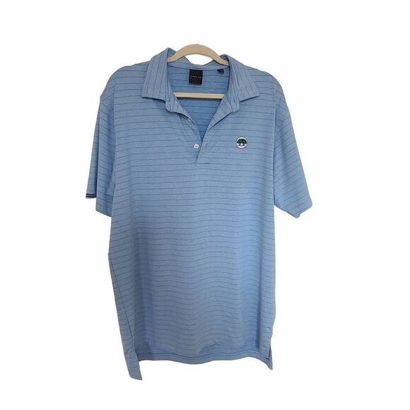 Dunning Golf Mens Light Blue Coolmax Polo Shirt Size Large - Picture 12 of 13